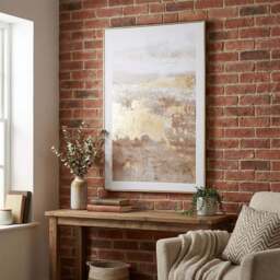 Bronze Distressed Foiled Framed Wall Art 90 x 60cm - Size: 60 x 90 x 3.5 kg - Wilko - thumbnail 5