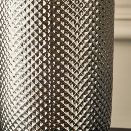 Pacific Lifestyle Nova Silver Textured Ceramic Bottle Table Lamp - Wilko - thumbnail 4