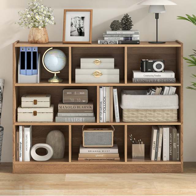 Costway 8 Cube Natural Wooden Bookcase - Size: 8 Shelf - Cream - Wilko - image 1