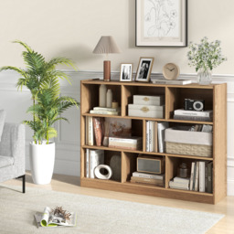 Costway 8 Cube Natural Wooden Bookcase - Size: 8 Shelf - Cream - Wilko - thumbnail 5
