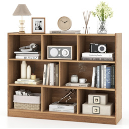 Costway 8 Cube Natural Wooden Bookcase - Size: 8 Shelf - Cream - Wilko - thumbnail 4