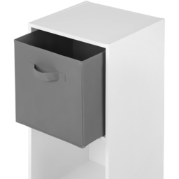 Jane 2 Shelf White Cube Storage Unit with Basket - Home Garden Direct - Wilko - thumbnail 7