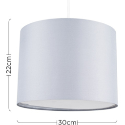 ValueLights Torbery Grey Nesting Ceiling Light Shade 3 Pack - Size: 22 x 30 x 30cm - Wilko - thumbnail 6