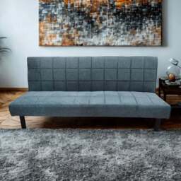 DS Living The Tivona 2 Seater Grey Woven Fabric Sofa Bed - Wilko - thumbnail 1