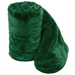 Velosso Emerald Green Mink Throw 150 x 200cm - Size: 150 x 200 x 1cm - Wilko