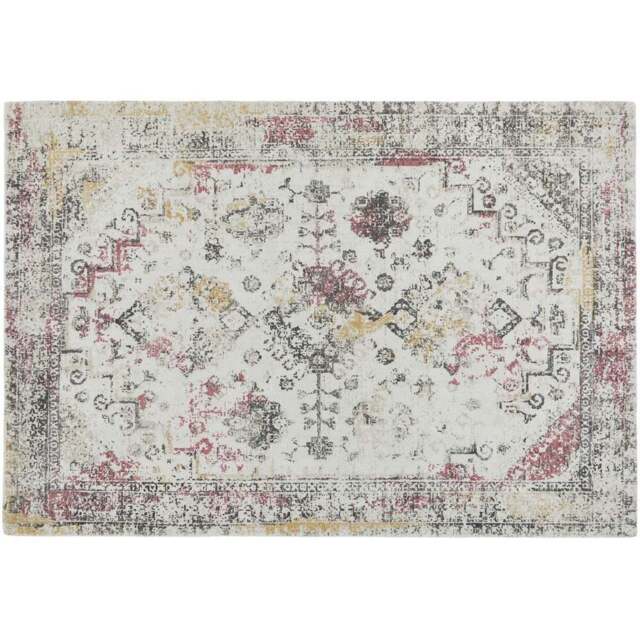 Origins Vogue Pink and Ochre Rug 160 x 230cm - Yellow - Origins Rugs - Wilko - image 1