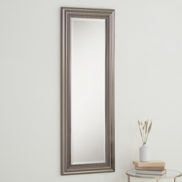 Yearn Dark Chrome Bevelled Dressing Mirror 128.5 x 44.5cm - n/a - Wilko - thumbnail 3