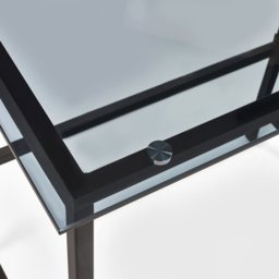 Julian Bowen Chicago Smoked Glass Desk Black - Size: 45 x 104 x 72cm - Wilko - thumbnail 6