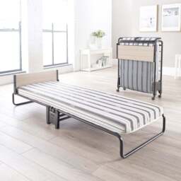 Jay-Be Single Revolution Folding Bed with Rebound e-Fibre Mattress - Black - Wilko