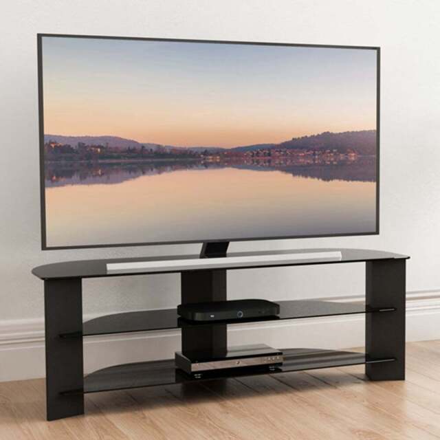 AVF Varano Black Corner TV Unit - Size: 40 x 130 x 44.5 - Wilko - image 1