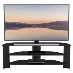 AVF Varano Black Corner TV Unit - Size: 40 x 130 x 44.5 - Wilko - thumbnail 5