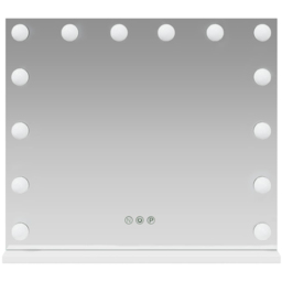 vidaXL LED White Vanity Mirror 50 x 10 x 44cm - Size: 44 x 50 x 10cm - Wilko - thumbnail 5