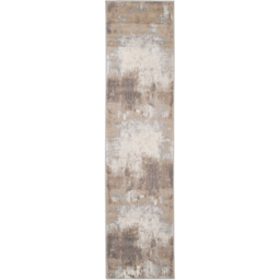 Kukoon Natural and Warm Greige Distressed Abstract Rug 240 x 60cm - n/a - Wilko - thumbnail 1