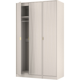 Crowndale Diamond 3 Door Kashmir Matt Tall Wardrobe Ready Assembled - Wilko - thumbnail 6