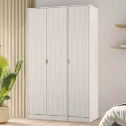 Crowndale Diamond 3 Door Kashmir Matt Tall Wardrobe Ready Assembled - Wilko - thumbnail 1