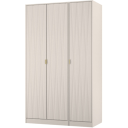 Crowndale Diamond 3 Door Kashmir Matt Tall Wardrobe Ready Assembled - Wilko - thumbnail 4