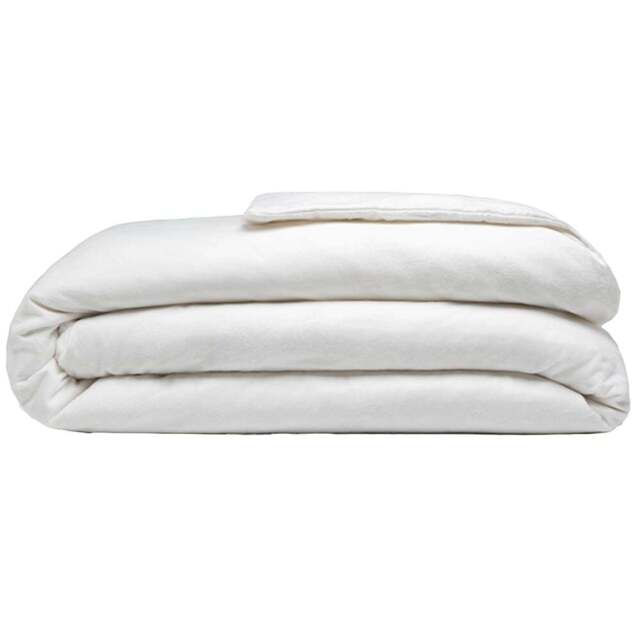 Serene Single White Brushed Cotton Duvet Cover - Wilko - image 1
