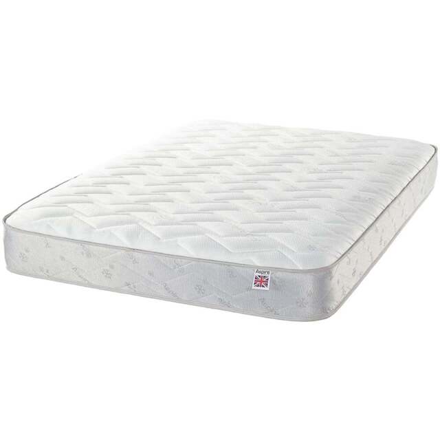 Aspire King Size Cool Touch Diamond Memory Foam and Bonnell Spring Hybrid Mattress - White - Aspire Beds - Wilko - image 1