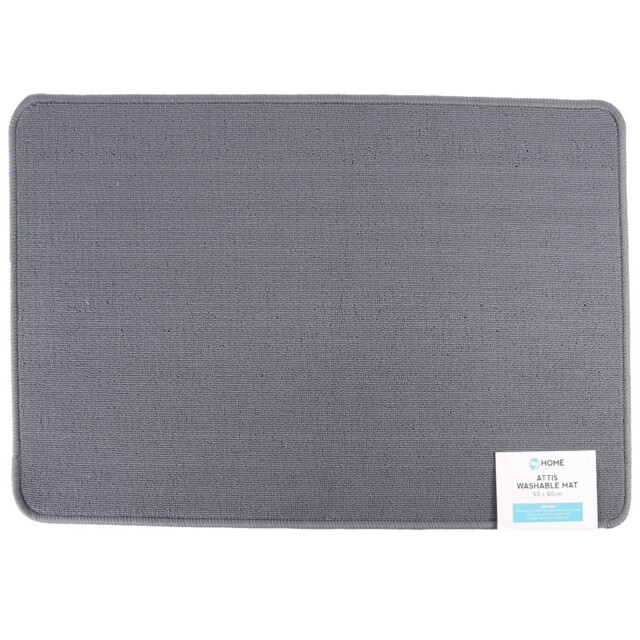 My Home Attis Machine Washable Medium Doormat 50 x 80cm - Size: 80 x 50cm - Wilko - image 1