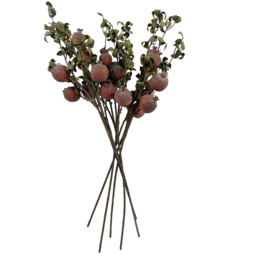 Leaf Pomegranate Artificial Stem 75cm 6 Pack - Size: 75 x 10 x 10cm - Green - Wilko - thumbnail 1