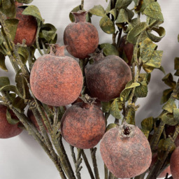 Leaf Pomegranate Artificial Stem 75cm 6 Pack - Size: 75 x 10 x 10cm - Green - Wilko - thumbnail 6