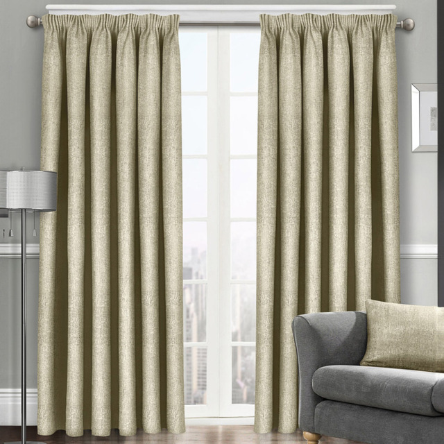 Velosso Westwood Latte Tape Top Curtains 168 x 137cm - Size: W 168 x D 137cm - Cream - Wilko - image 1