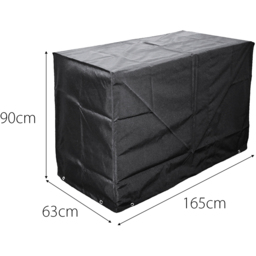 Cozy Bay EZBreathe Universal 4 Burner Black BBQ Cover - Size: 90 x 165 x 63cm - Wilko - thumbnail 6