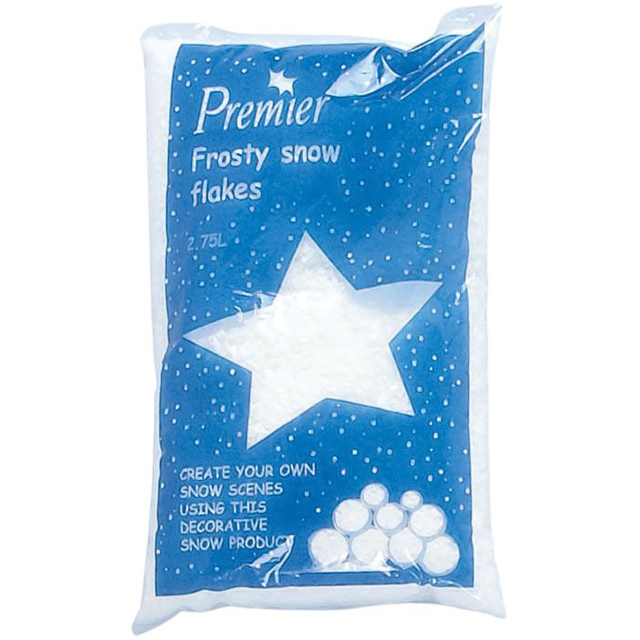 Premier Artificial Christmas Snow 170g - Size: 2.75 x 2.75 x 2.75cm - White - Wilko - image 1