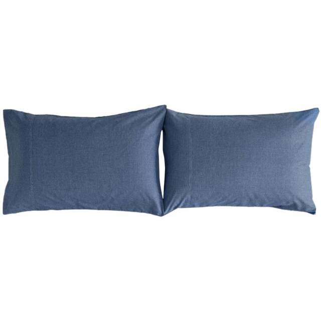 Deyongs Southwick Standard Blue Pillowcase Pair - Size: 50 x 75cm - Wilko - image 1