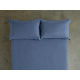 Deyongs Southwick Standard Blue Pillowcase Pair - Size: 50 x 75cm - Wilko - thumbnail 4