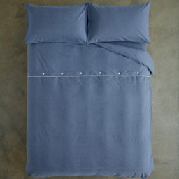 Deyongs Southwick Standard Blue Pillowcase Pair - Size: 50 x 75cm - Wilko - thumbnail 3