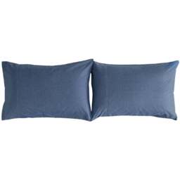 Deyongs Southwick Standard Blue Pillowcase Pair - Size: 50 x 75cm - Wilko