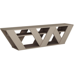 Decortie Ralla 2 Shelf Mocha Grey TV Unit - Size: 40 x 158 x 30cm - Wilko - thumbnail 3