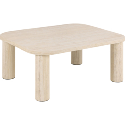 Furniture To Go Solano Light Travertine Square Coffee Table - Size: 36 x 60 x 60cm - Cream - Wilko - thumbnail 4