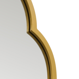 MirrorOutlet The Duplici Gold Metal Double Arched Oval Wall Mirror 150 x 52cm - Wilko - thumbnail 7