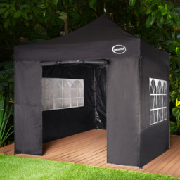 Maximus Black Pop Up Outdoor Gazebo with Removable Sides 3 x 3m - MCC - Wilko