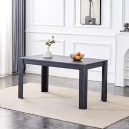 Portland 4 Seater Wooden Dark Grey Arrow Design Dining Set with Velvet Chairs and Bench - Multi - Wilko - thumbnail 6