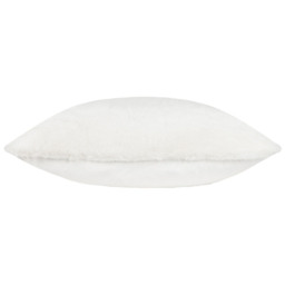 Paoletti Stanza White Faux Fur Cushion - Size: 55 x 55 cm - Wilko - thumbnail 5