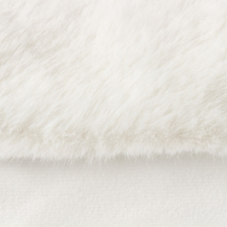 Paoletti Stanza White Faux Fur Cushion - Size: 55 x 55 cm - Wilko - thumbnail 6