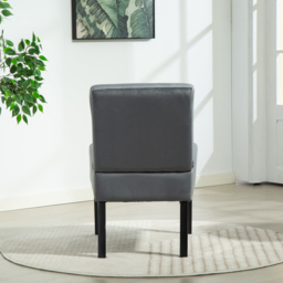 Artemis Home Valina Velvet Fabric Grey Accent Chair - Size: Single - Wilko - thumbnail 6