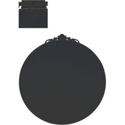 The Crown Black Metal Wall Mirror 100 x 100cm - MirrorOutlet - Wilko - thumbnail 5