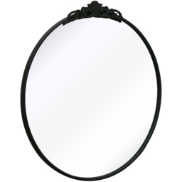 The Crown Black Metal Wall Mirror 100 x 100cm - MirrorOutlet - Wilko - thumbnail 4