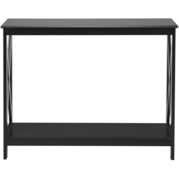 Costway Single Shelf Black Wooden Console Table - Size: 112 x 40 x 13cm - Wilko - thumbnail 5