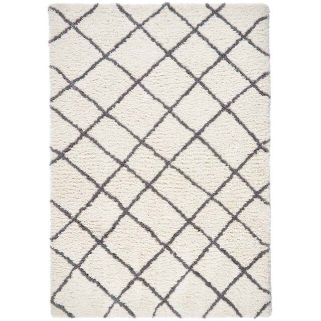 Origins Artisan Diamond White Grey Rug 120 x 170cm - Origins Rugs - Wilko - image 1