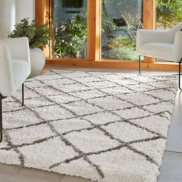 Origins Artisan Diamond White Grey Rug 120 x 170cm - Origins Rugs - Wilko - thumbnail 5