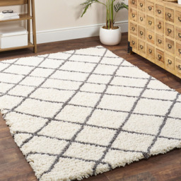 Origins Artisan Diamond White Grey Rug 120 x 170cm - Origins Rugs - Wilko - thumbnail 3
