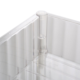Living and Home 3 Shelf Clear Rolling Storage Cart - Size: 62.5 x 39 x 24.7cm - Wilko - thumbnail 7