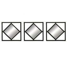 Boston Art Deco Style Mirrors Set of 3 - Size: 40 x 40cm - The Port. Co Gallery - Wilko - thumbnail 1