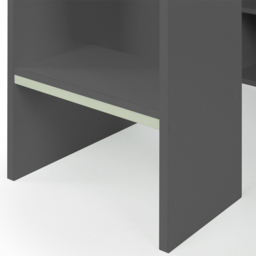 Julian Bowen Nebula Anthracite Gaming Bunk Bed with Desk - Size: Single - Grey - Wilko - thumbnail 6