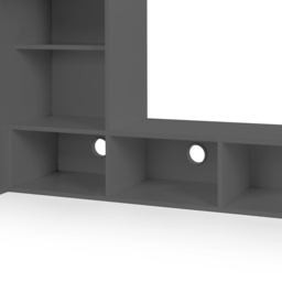 Julian Bowen Nebula Anthracite Gaming Bunk Bed with Desk - Size: Single - Grey - Wilko - thumbnail 7